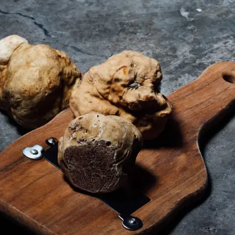 Truffles on a board.