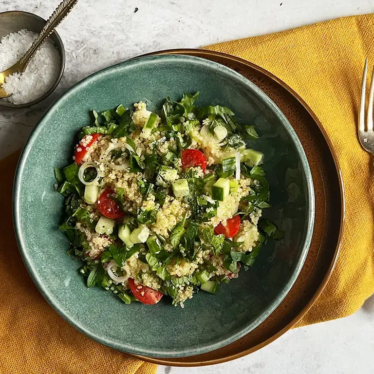 Quinoa tabbouleh.