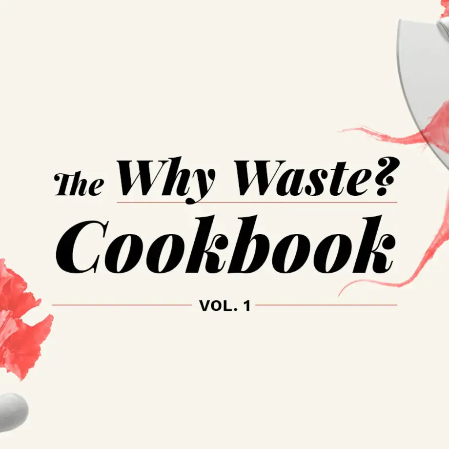 Why Waste? Cookbook Vol. 1 cover.