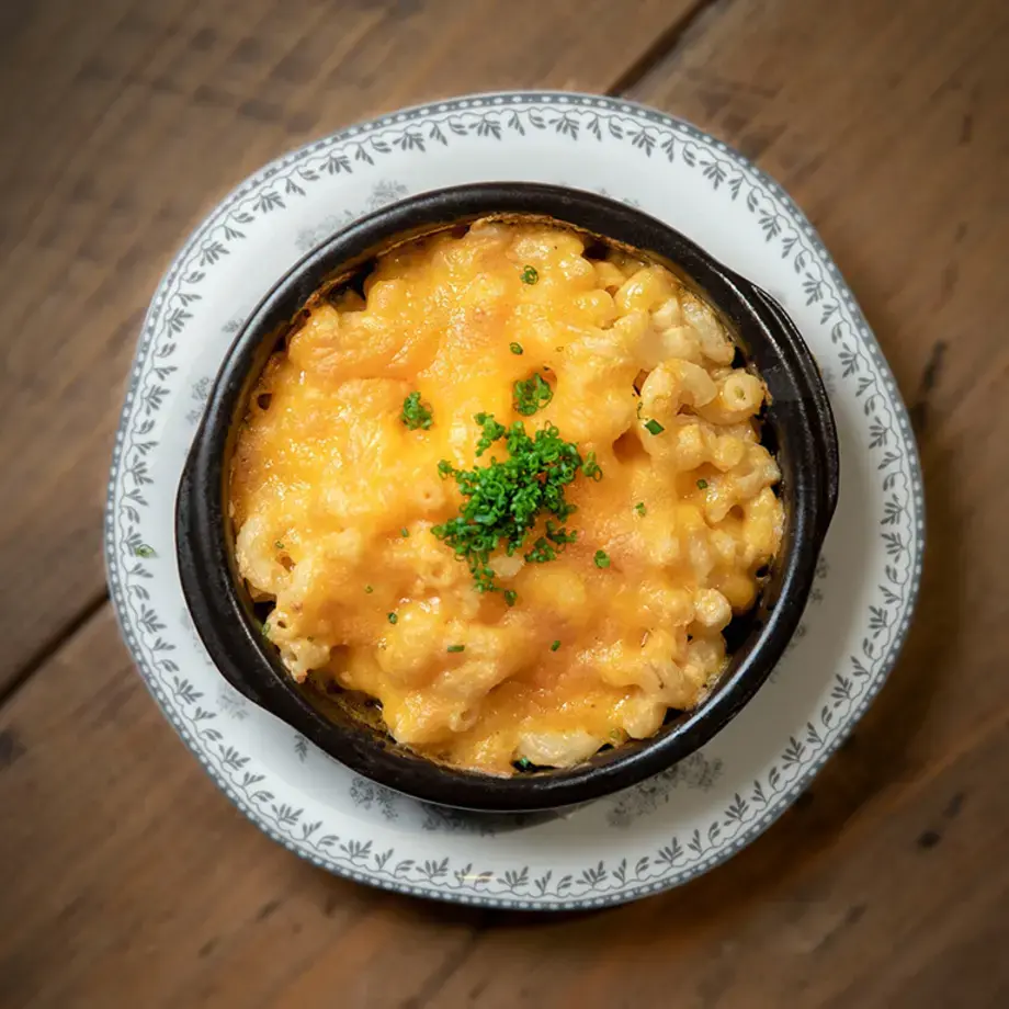 Southern macaroni and cheese.