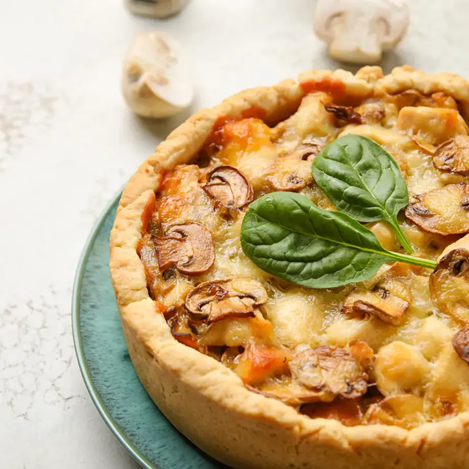 mushroom tart - Fine Dining Lovers