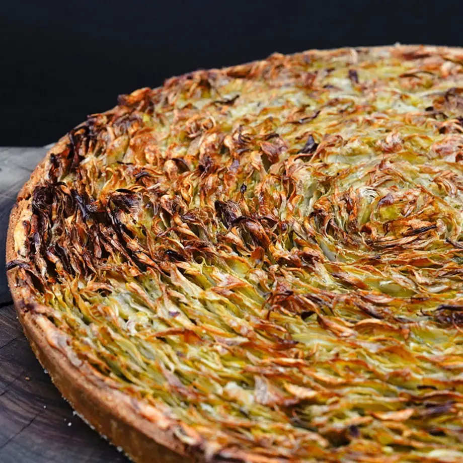 Artichoke tart by Mauro Colagreco.