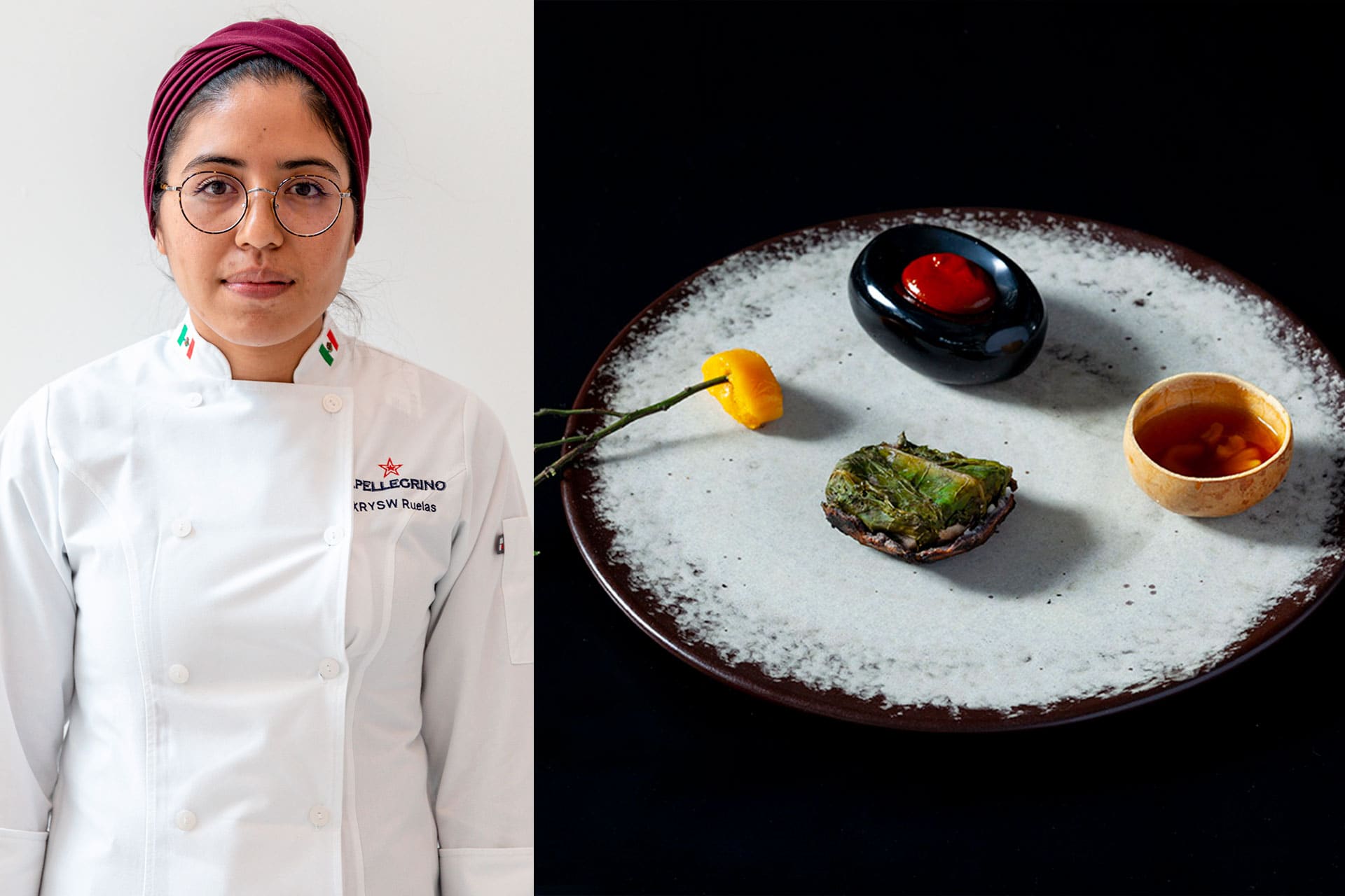 Xrysw Ruelas from Mexico wins with her Signature Dish Milpa y Mar