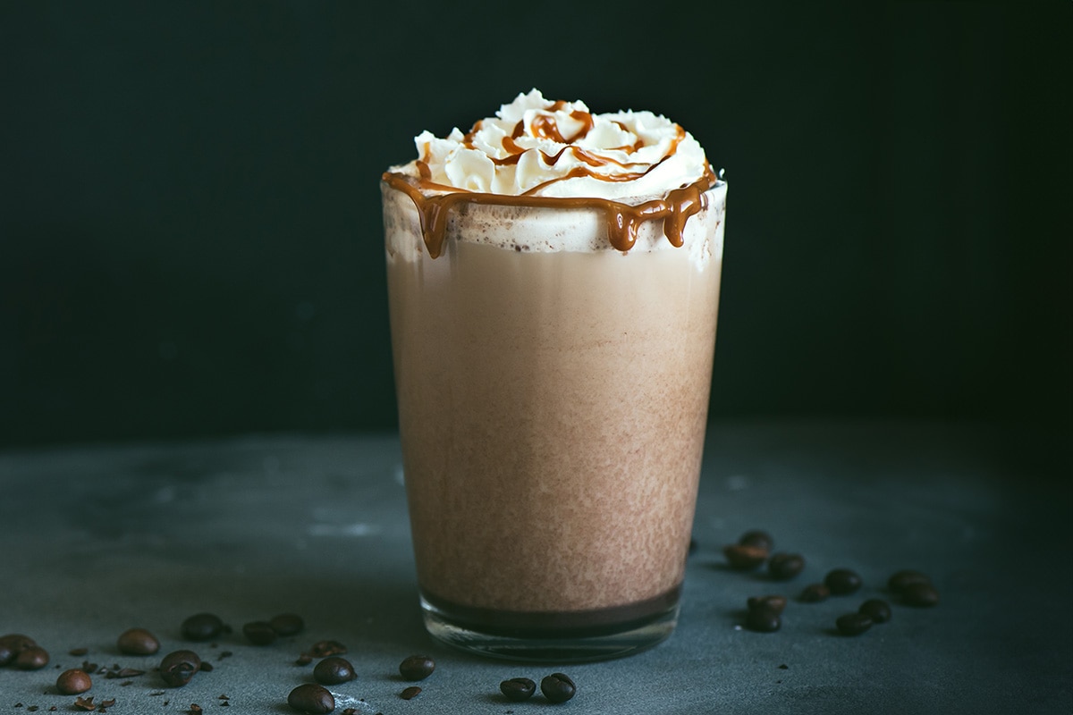 Instant coffee frappe.