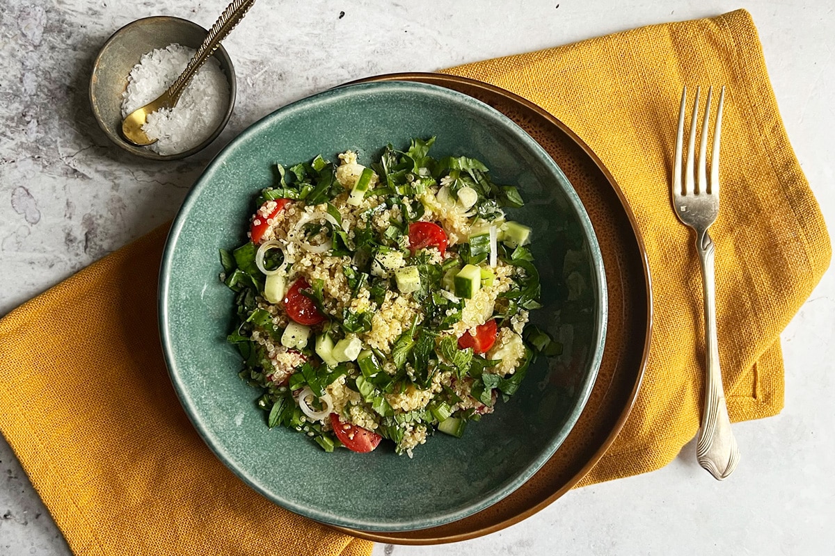 Quinoa tabbouleh.