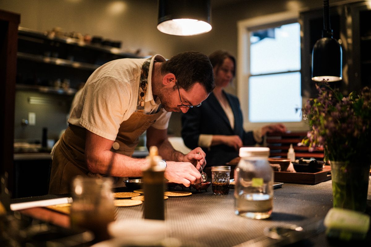 Chef Matthew Kammerer at Harbor House Inn.