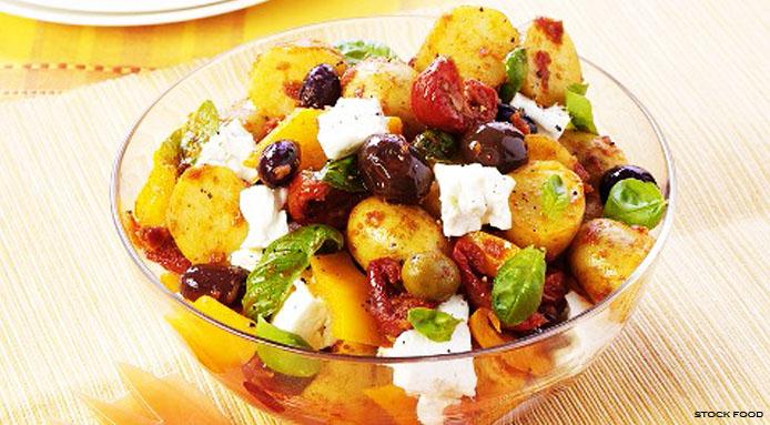 Feta salad. 