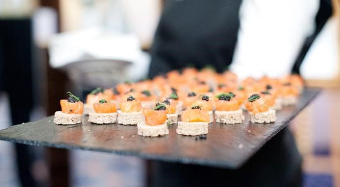 Canape with Salmon