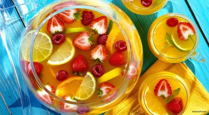 Citrus Fruit and Berry Punch