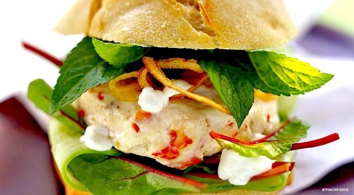 Prawn Chicken Burger