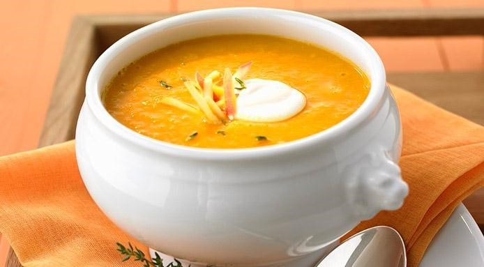 Pumpkin Soup with Apples