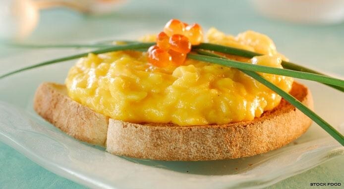 Scrambled Eggs with Caviar