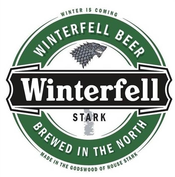 Game Of Thrones Beer Labels | Winterfell